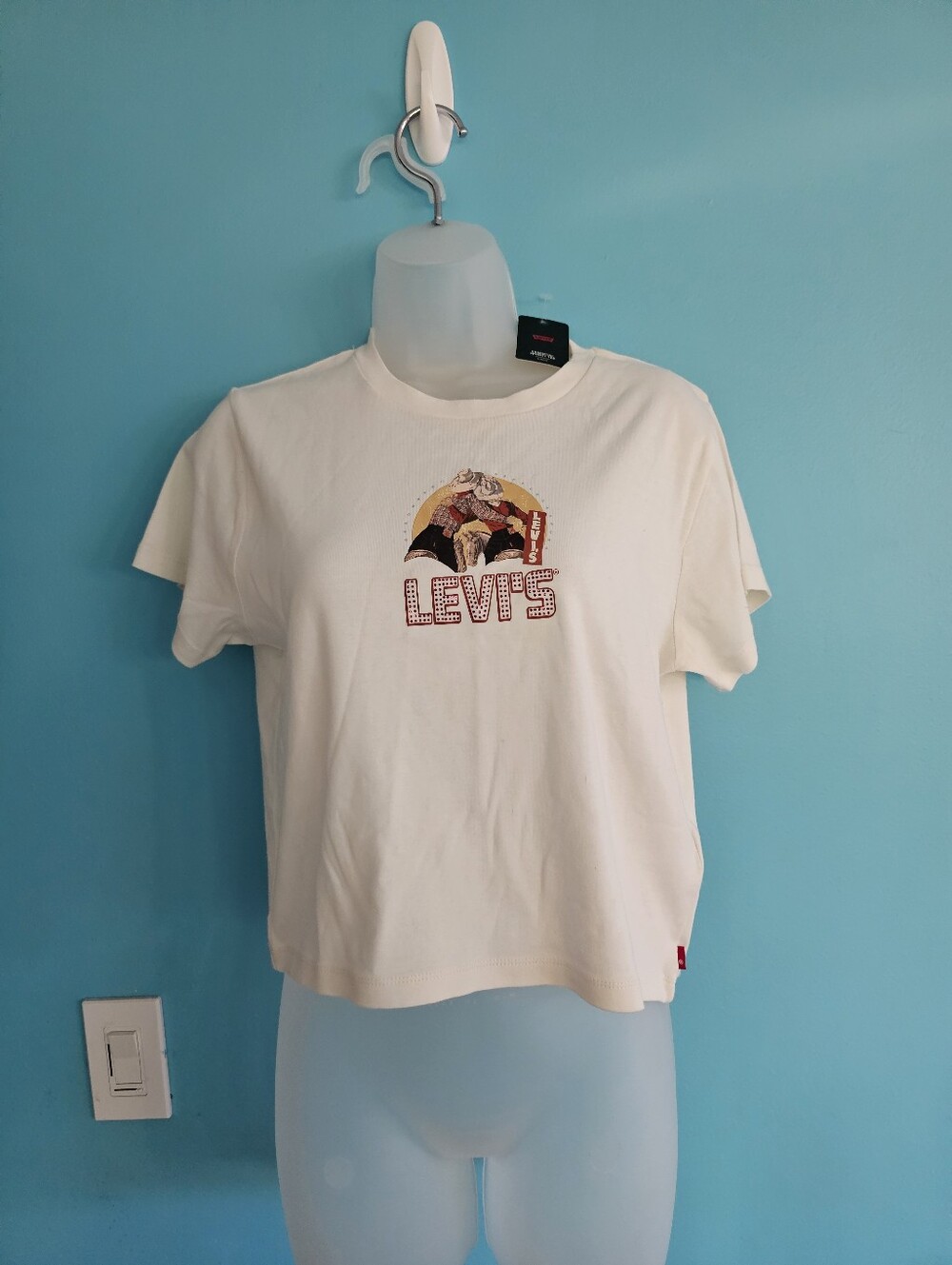 Levi's Off-White Graphic Crewneck Tee